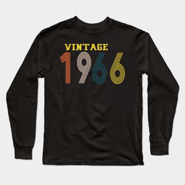 1966 vintage retro year Long Sleeve T-Shirt by Yoda